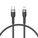 Rýchly kábel USB-C na Lightning, 30W / 3A 25cm