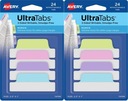 Avery Ultra Tabs samolepiace indexovacie jazýčky 63,5-25,4 mm 24ks x2