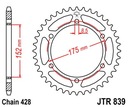 JT JTR839,57 ZADNÉ OZUBENÉ KOLO