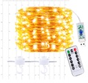 ZÁSVENÉ LAMPY ZÁCLONY DRÔTENÉ GALANDY ICILS USB 200 LED NA DEKORÁCIU OKIEN