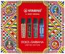 Zvýrazňovač Stabilo Boss x Dolce&Gabbana v luxusnom balení 4 ks