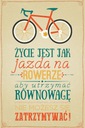 Život je ako jazda na bicykli Plagát 61x91,5 cm