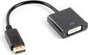 AV DisplayPort DVID adaptér čierny (AD0007BK)