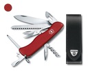 Victorinox 0.9023, vreckový nôž Outrider + kožené puzdro 4.0523.3, 111 mm