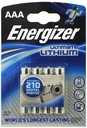 Energizer FR03 AAA/L92 B4 1,5V LiFeS2 lítiová batéria (4 kusy)