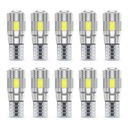 LED ŽIAROVKA 6 SMD 5630 W5W T10 CANBUS LENS x10