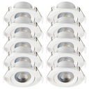 10x LED STROPNÉ VÝKLOPNÉ LAMPA 230V 7W IP44