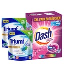 Pracie kapsule farba DASH biela TRIUMF 2x 60 ks