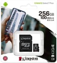 Pamäťová karta Kingston micro SD 256GB UHS + adaptér