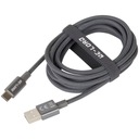 Kábel USB-A na USB-C Re-load, 2m, silný, opletený