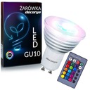 RGB LED ŽIAROVKA FAREBNÁ GU10 S DIAĽKOVÝM OVLÁDANÍM HALOGÉN