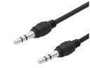 Kábel AUX minijack 3,5 mm audio kábel 0,3 m zástrčka