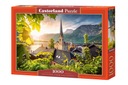 Puzzle 1000 Pohľadnica od Hallstatt Postcard Castor