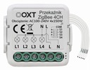 OXT mini reléový modul 4 ZigBee obvody TUYA