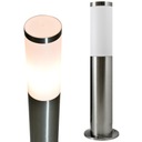 Záhradná lampa LED POST E27 INOX TUBE LIVIA 45cm