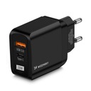 UNIVERZÁLNA RÝCHLA NABÍJAČKA 20 W 2 X USB TYP C USB A FAST QC 3.0 WOZINSKY