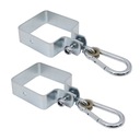 Štvorcový Clamp Sling Sling, priemer 9 cm, SET 2 ks