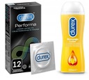 DUREX Set Performa kondómy12 gél 2v1 200ml