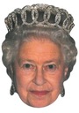 Kartónová maska ​​QUEEN ELIZABETH II