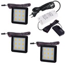 3x kuchynská podskrinková lampa, LED, doska, 2,5W