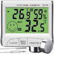 METEOROLOGICKÁ STANICA POČASIE TEPLOMER HYGROMETER SADA MAGNETOVÝCH BATÉRIÍ