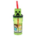 MINECRAFT hrnček so slamkou 3D OBRÁZOK 360ml