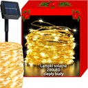 VIP GARLAND SOLAR WIRE LIGHTS 200LED biele