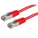 LAN S/FTP Cat.6 RJ45 sieťový kábel, červený, 7 m