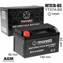 BATÉRIA GÉLOVÁ MTX7A-BS YTX7A-BS 7Ah MORETTI