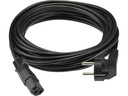 Napájací kábel pre počítačový monitor IEC320 C13 Plug 10A čierny 15M