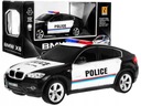 Automobilové vozidlo BMW X6 RC POLICE 1:24 R/C Svetlá