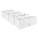 4x Kvetináč balkónový box RATO CAS DRT500 White