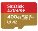 SANDISK MICROSDXC EXTREME 400 GB 160 MB/s + ADAPTÉR