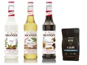 Monin Kávový sirup Set 3 x 700 ml + zadarmo