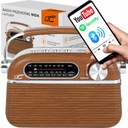 Turistické rádio s 2xR20/nabíjacími/230 batériami, malé prenosné FM rádio