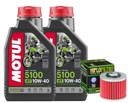 HF145 OLEJOVÁ SADA MOTUL 5100 10W40 4LYAMAHA XV125 XV250 VIRAGO 97-01