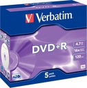 DVD+R Verbatim 4,7GB x16 Jewel Case 5ks boxov