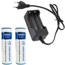 NABÍJAČKA + 2 BATÉRIE 18650 8800mAh 3,7V BATÉRIA