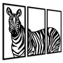 OTVORENÉ MAĽBY ZEBRA STENY DEKORÁCIE 3D PANELY MAĽBY DO OBÝVAČKY TRIPTIKY