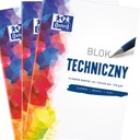 3X ŠKOLSKÝ TECHNICKÝ BLOK FORMÁTU A3 10 BIELY PAPIER OXFORD