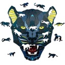 EWA Drevené 3D puzzle bloky Panther Puzzle