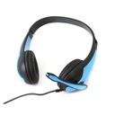 FREESTYLE HI-FI STEREO HEADSET + MIC + ADAPTÉR 2-1 FH4008 BLUE [42676]