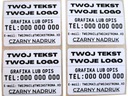 Nálepky s LOGOM VÁŠHO TEXTU, štítky, 200 ks VEĽKOSTI