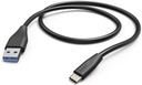 Hama kábel USB-A USB-C 3.1 Gen1 rýchly 5 Gb/s 1,5 m čierny 3A