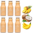 Sada 6 kusov EatMe Smoothie 240 ml Ananás Banán Jablko Kokos