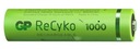 EKOLOGICKÉ batérie AAA GP ReCyko 950mAh x4