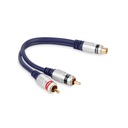 ADAPTÉR TEE RCA ZÁSUVKA - 2x RCA ZÁSTRČKA VITALCO