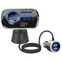 FM BLUETOOTH VYSIELAČ USB 5.0 MULTIFUNKČNÝ 8v1