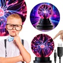 PLAZMOVÁ GUĽOVÁ MAGICKÁ LAMPA VZDELÁVACIA USB POLOHA LAMPA PRE DETI 25CM