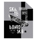 Prešívaný prehoz 170x210 SKATE SKATEBOARD